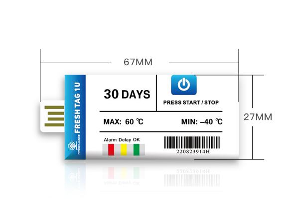 Fresh Tag 1U Disposable Low Temperature Data Logger (-40°C) Fresh Tag 1U Disposable Low Temperature Data Logger (-40°C)