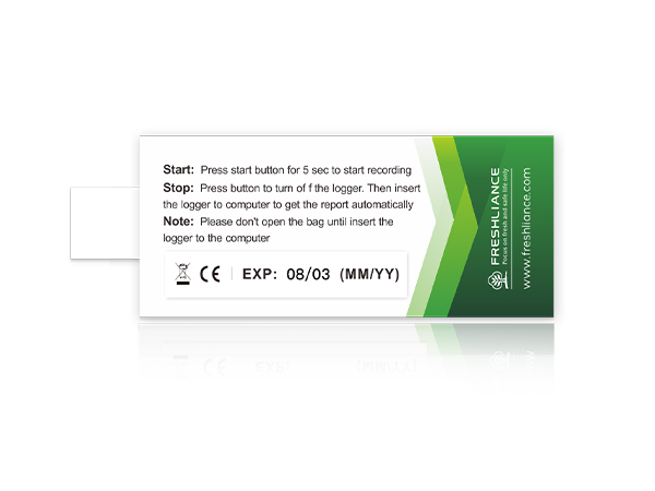 Fresh Tag 1D Single-use Temperature Data Logger with LCD Display Fresh Tag 1D Single-use Temperature Data Logger with LCD Display