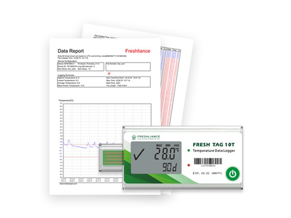 Fresh Tag 10T Configurable Single Use Temperature Data Logger Fresh Tag 10T Configurable Single Use Temperature Data Logger
