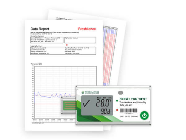 Fresh Tag 10TH Temperature and Humidity Data Logger Fresh Tag 10TH Temperature and Humidity Data Logger
