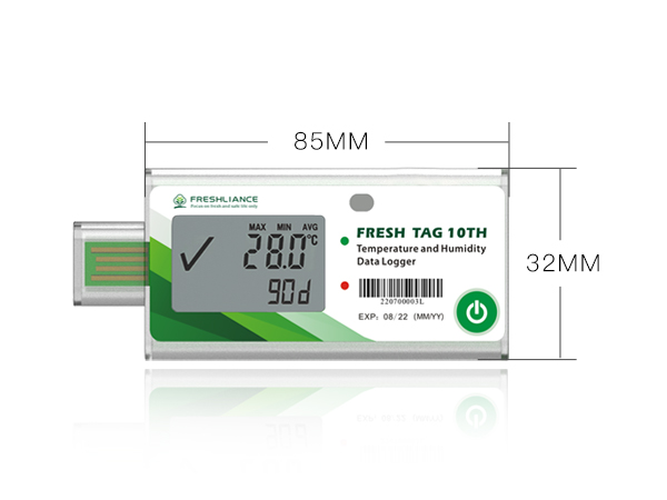 Fresh Tag 10TH Temperature and Humidity Data Logger Fresh Tag 10TH Temperature and Humidity Data Logger