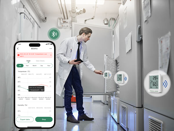 BlueTag TH20 Bluetooth Temperature Humidity Data Logger