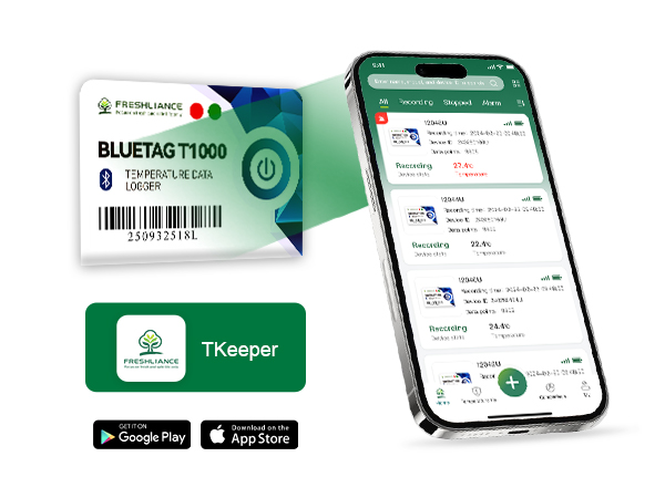 BlueTag T1000 Bluetooth Temperature Data Logger (-40℃~+100℃) BlueTag T1000 Bluetooth Temperature Data Logger (-40℃~+100℃)