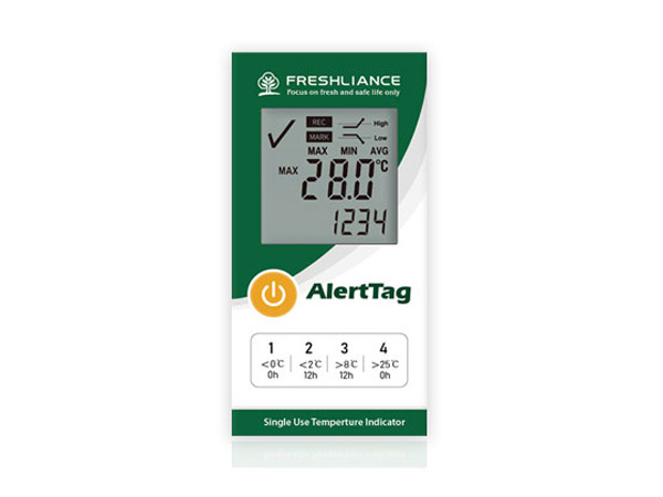 AlertTag T10 LCD Disposable Time Temperature Monitor/Indicator
