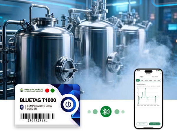 Wireless temperature logger ensuring accurate