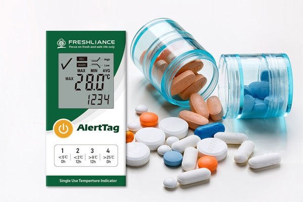 AlertTag T10 LCD Disposable Time Temperature MonitorIndicator AlertTag T10 LCD Disposable Time Temperature MonitorIndicator