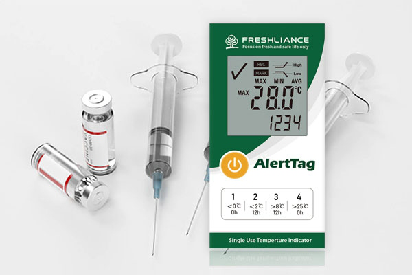 AlertTag T10 LCD Disposable Time Temperature MonitorIndicator